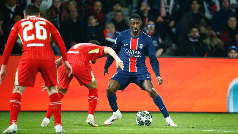 O Paris Saint-Germain disparou 27 remates, mas não conseguiu marcar